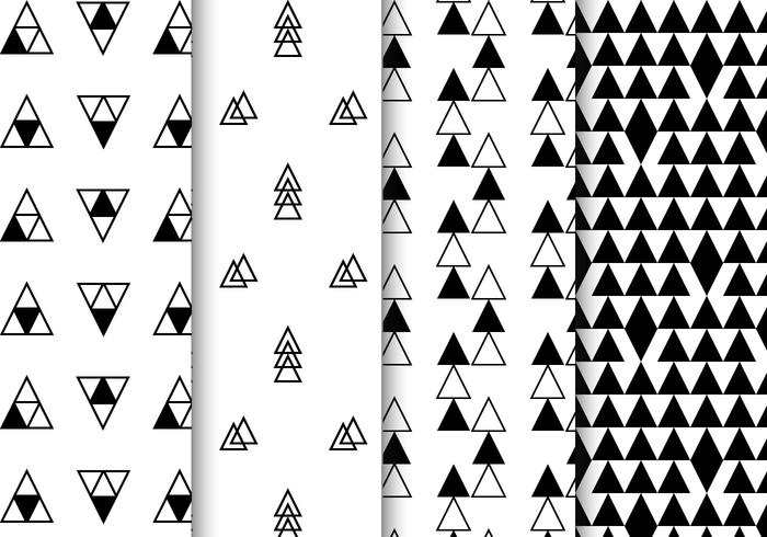 Free Black and White Geometric Pattern Vector