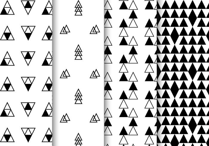 Free Black and White Geometric Pattern Vector