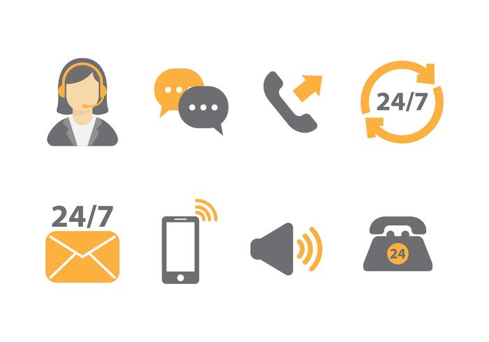 Free Call Centre Vector Icons