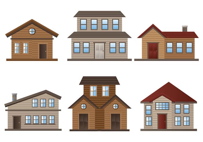 Free Chalet Icons Vector