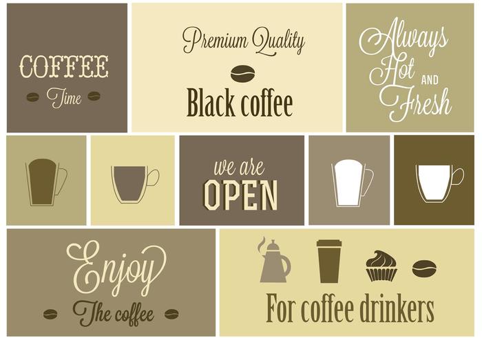 Free Coffee Vector Designs 