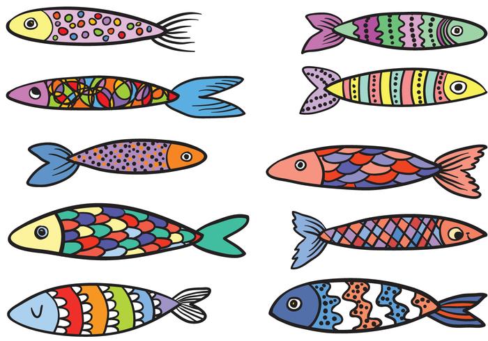 Free Colorful Fish Vectors