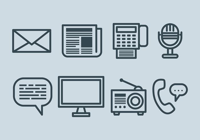 Free Comunication Icons Vector