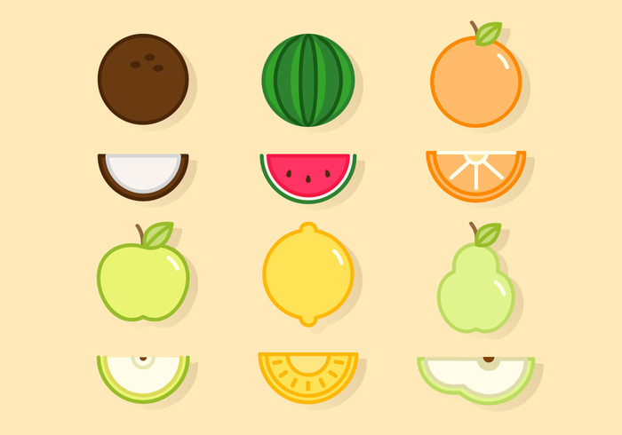 Free Cute Fruit Vectors