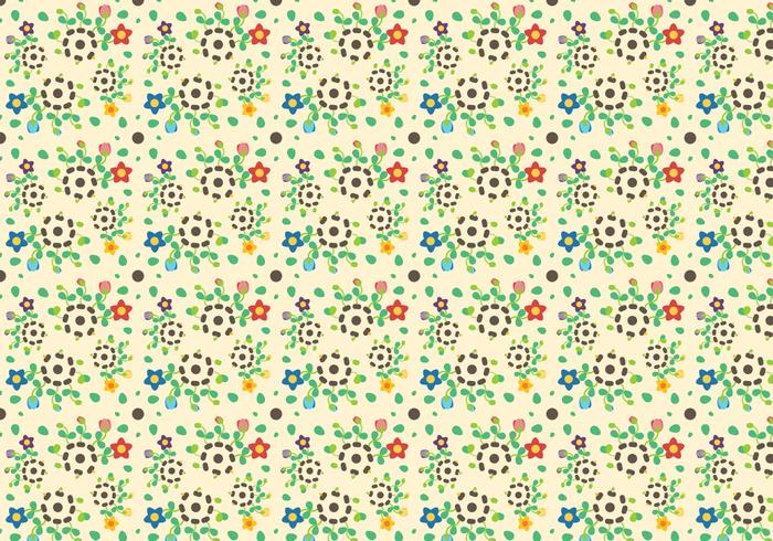 Free Growing Flower Pattern Vector