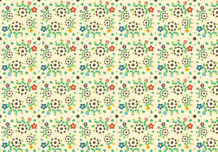 Free Growing Flower Pattern Vector