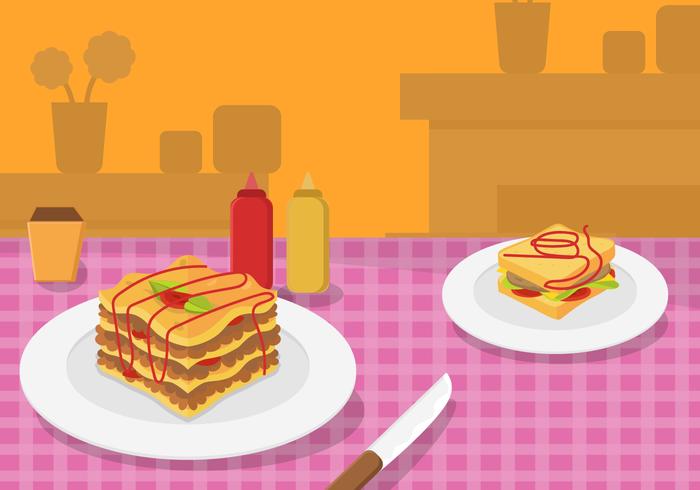 FREE LASAGNA VECTOR 2