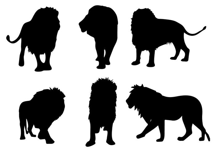 Free Lion Silhouette Vector