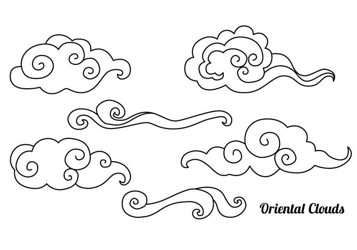 Free Oriental Clouds Vector