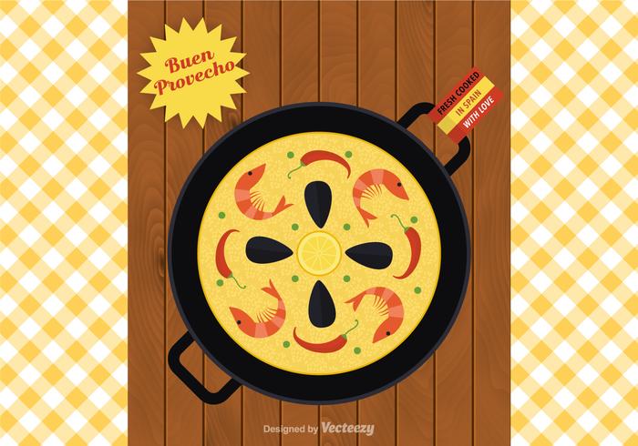 Free Paella Vector Illustration