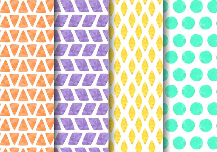 Free Painted Geometric Pattern Vector