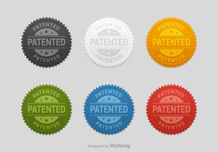 Free Patented Seals Vector Set