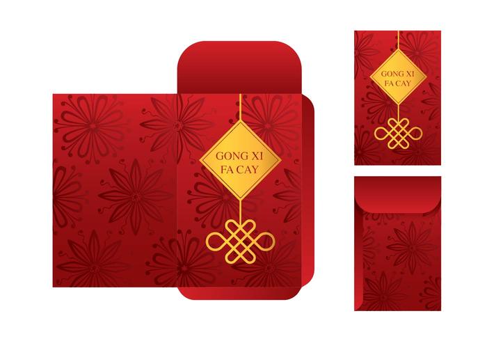 Free Red Packet Template Vector