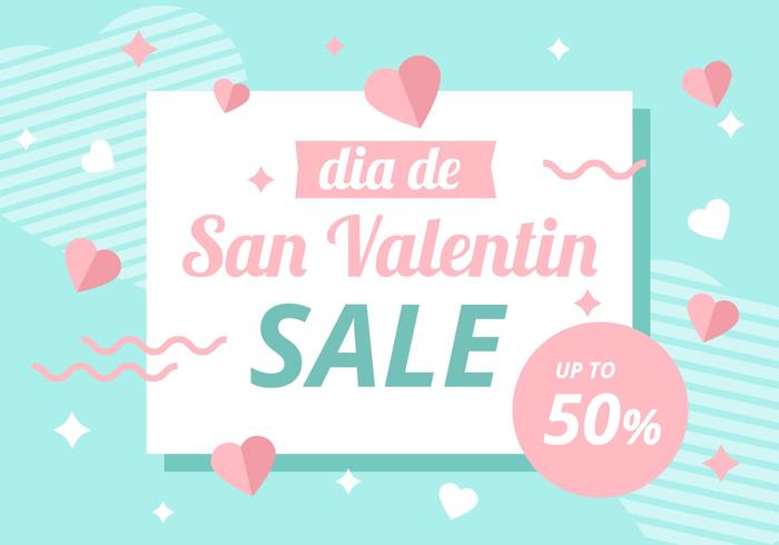 Free San Valentin Background Sale Vector