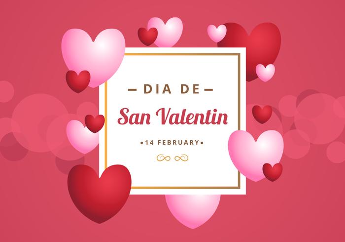 Free San Valentin Background vector
