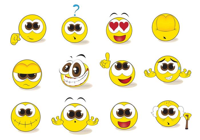 Free Smiley Emoticon Vector Set 