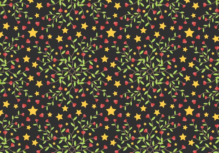 Free Star Vine Background Vector