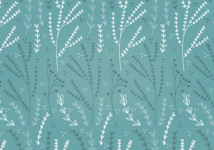 Free Teal Spring Flower Vector Patterns