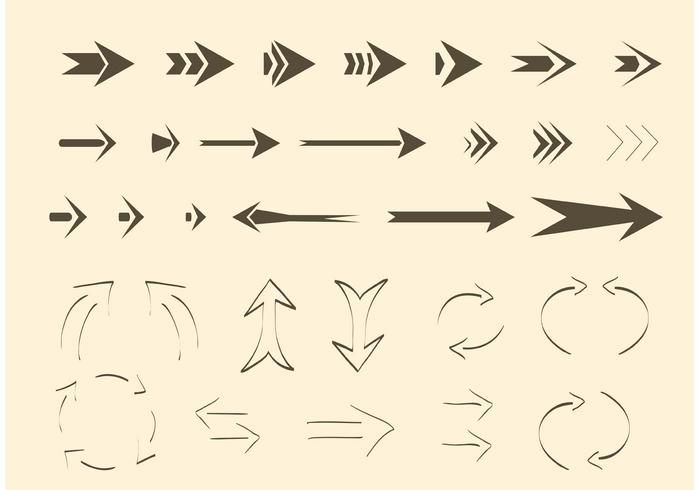 Free Vector Arrows and Lines 