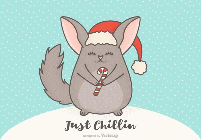 Free Vector Christmas Cartoon Chinchilla