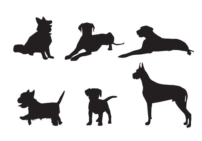 Free Vector Dog Silhouette Vectors 