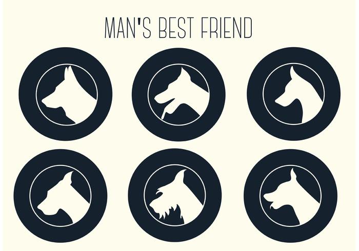 Free Vector Dog Silhouettes