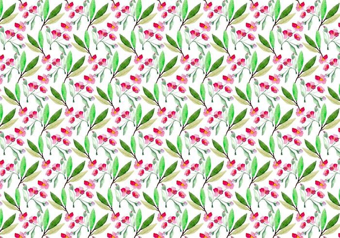 Free Vector Watercolor Cherry Blossom Pattern