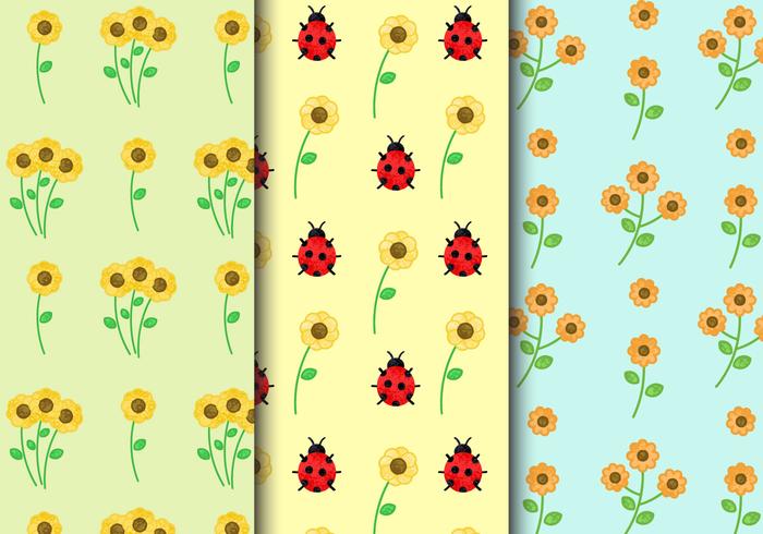 Free Vintage Floral Patterns vector