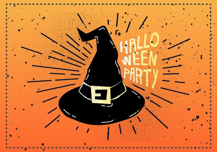 Free Vintage Halloween Vector Illustration