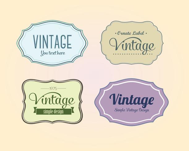 Free Vintage Vector Labels