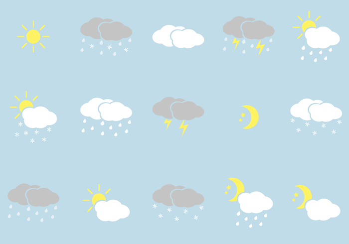 Free Weather Icons Vector