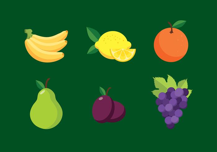 Fruit Flat Free Vector