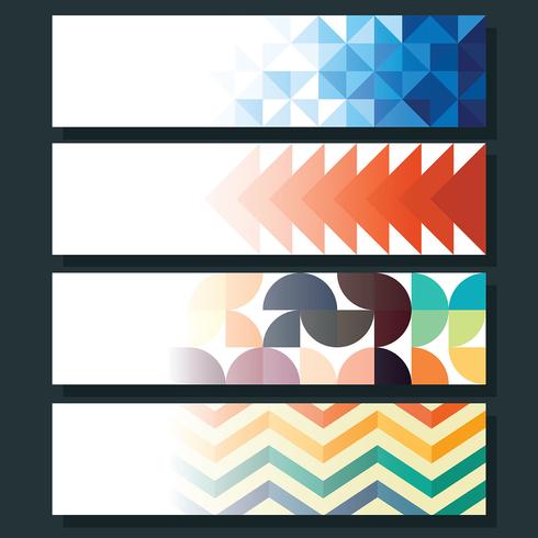 Geometric Banner vector