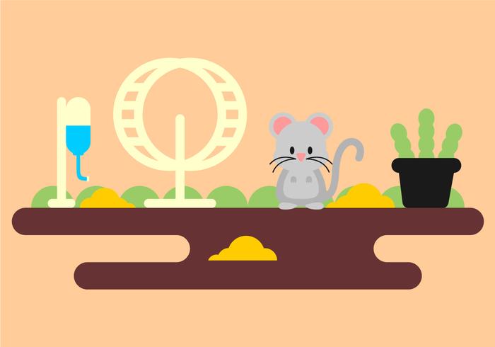 Gerbil in The Cage vector