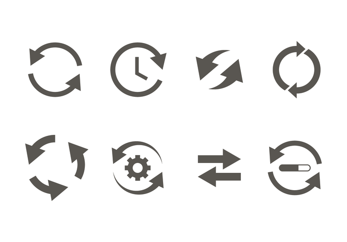 Glyph Update Icon Vector