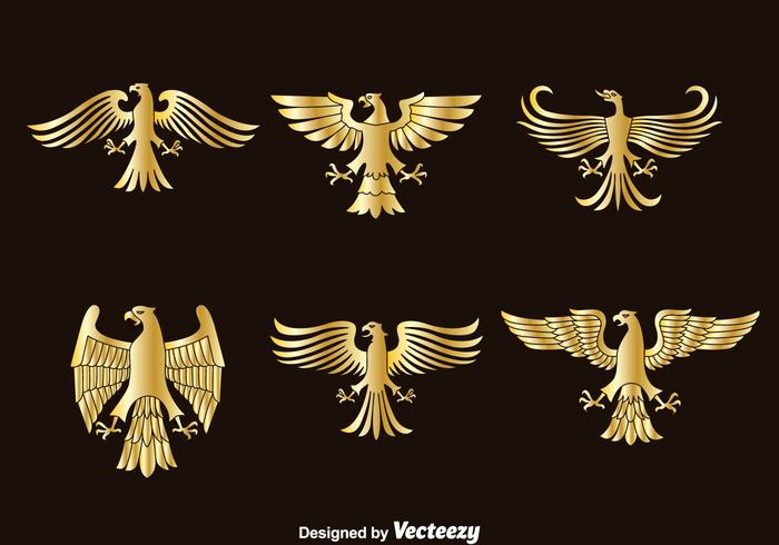 Golden Eagle Symbol Vector