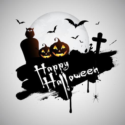 Grunge Halloween background vector