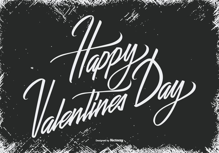 Grunge Happy Valentine's Day Illustration vector