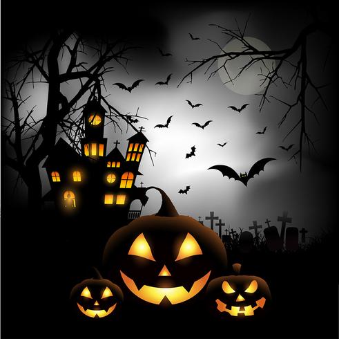 Halloween background vector