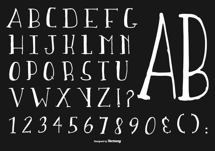 Hand Drawn Alphabet Collection vector