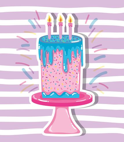 Happy birthday cartoons vector