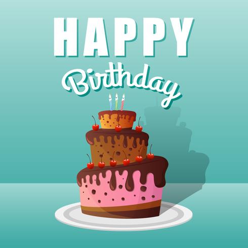 Happy Birthday Greeting Cards Design vector