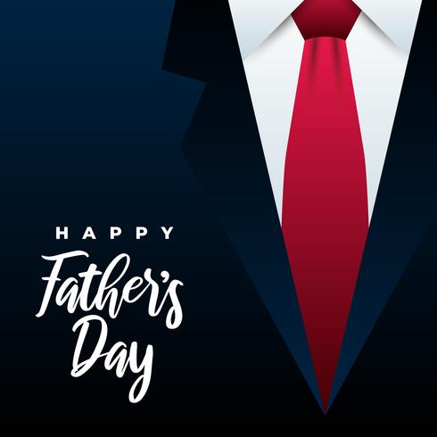 Happy Father's Day Necktie Illustration vector