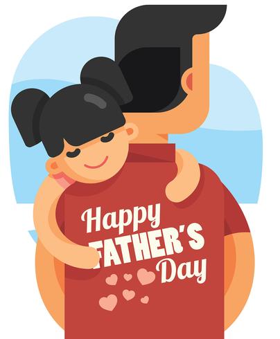 Happy Fathers Day Illustration vector
