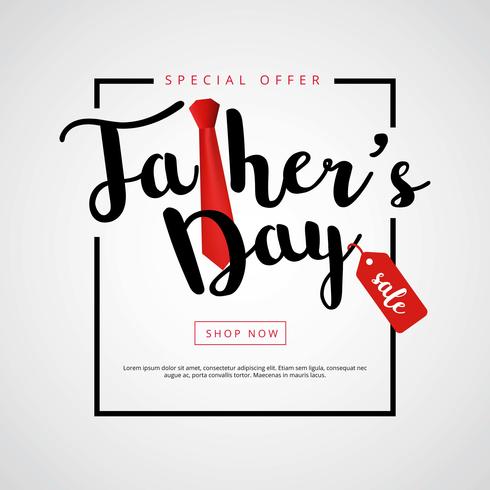 Happy Fathers Day Sale Background vector