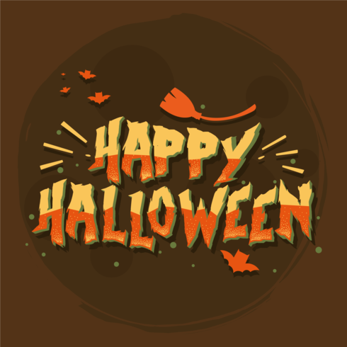 Happy Halloween Typography Vector