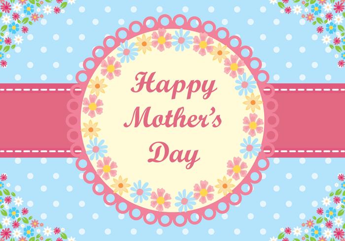 Happy Mother's Day Card vector