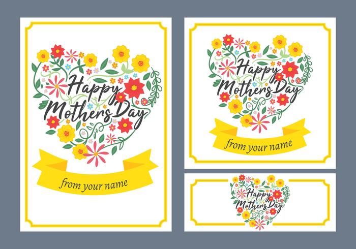 Happy Mothers Day card  vector