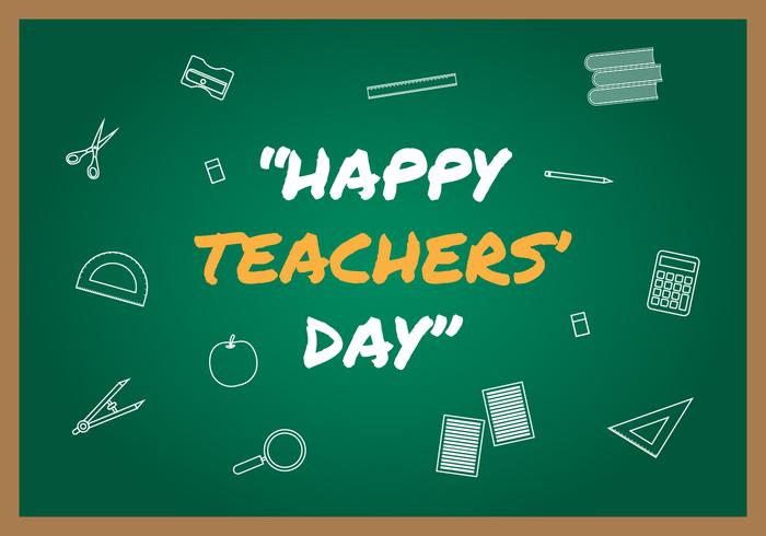 Happy Teachers Day Vector Illustration