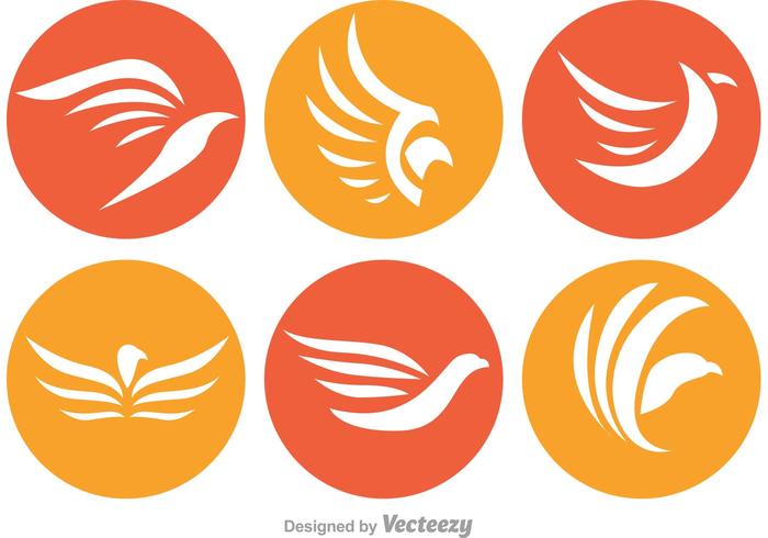 Hawk Circle Logos vector